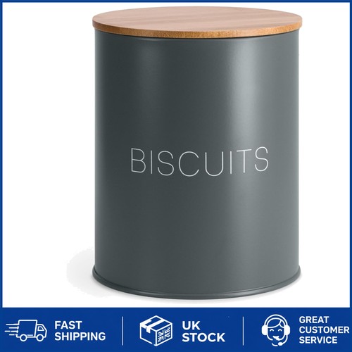 Durable grey biscuit barrel - grey,