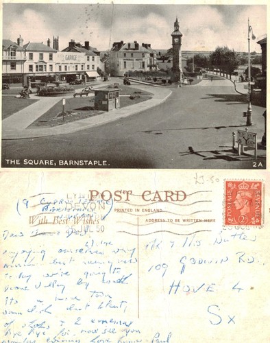 Vintage postcard the square - postcard,