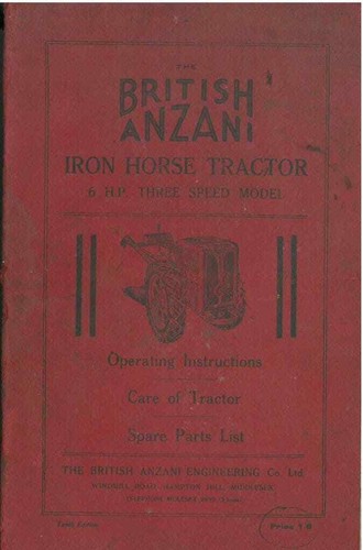 British anzani iron horse - british,