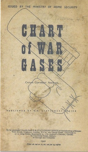 Chart war gases booklet - gases, the