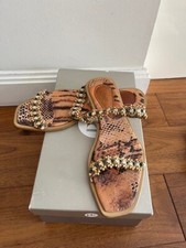 Ladies Italian mule leather