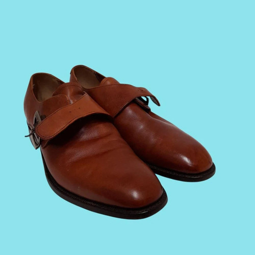 Barker leather monk strap - barker,