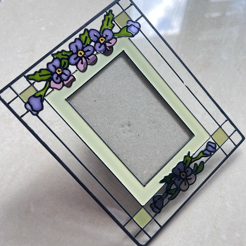 Floral stained glass style - floral,
