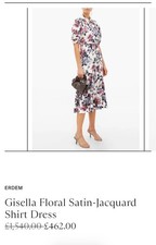 Erdem Gisella dress Size 14UK, Excellent condition, RRP1540