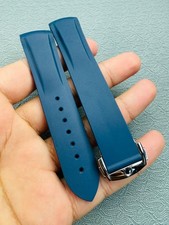 20mm BLUE  Rubber Watch Strap