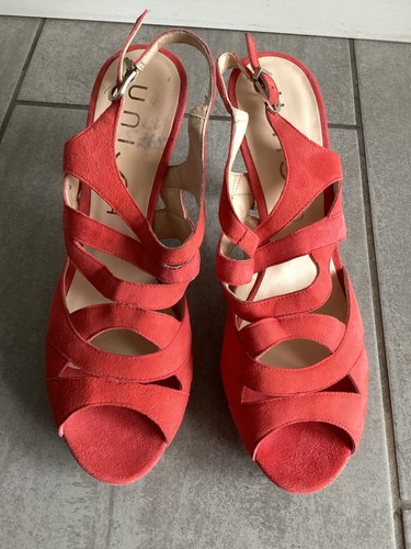 Unisa coral suede high heel - suede,