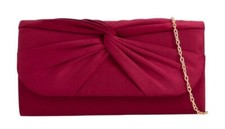 Women's Pleated Suede Evening