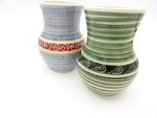 JO IOW Handmade Pottery on the Isle of Wight- Posy Pair 3.5"H approx