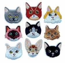 Cat Patch Iron On, 9 Options
