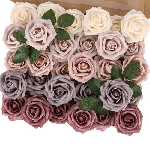 30pcs dusty artificial roses - artificial,