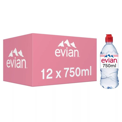 Evian natural bottled mineral - natural,