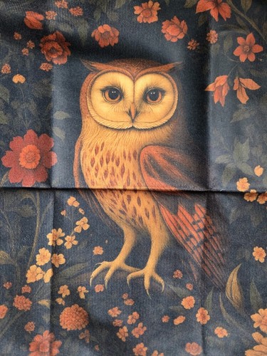 Set owl floral square - owl,