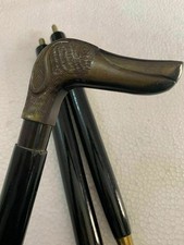 Vintage Brass Dog Head Walking