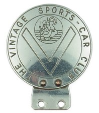 Very Early VSCC the Vintage Sports Car Club Car Badge Auto Emblem Insignia