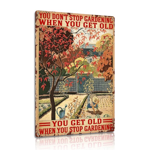 Gardening motivation metal - gardening,