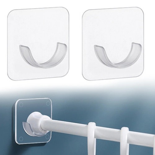 2pcs adhesive shower rod - shower,