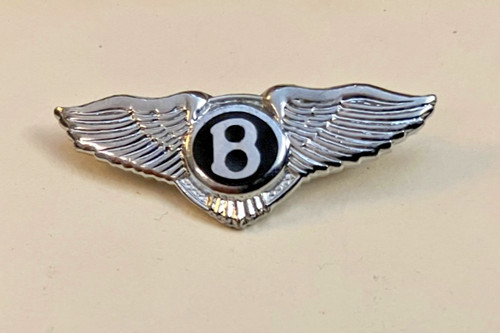Bentley blue enamel lapel - blue, pin