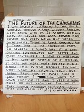 David Shrigley FH10- The Futureheads Chaos,2010 Limited Addition