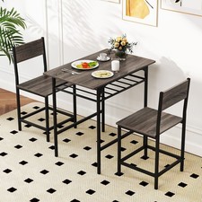 3-Piece Wood Rectangular Table