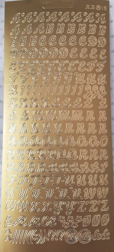 Peel off stickers alphabet - peel,