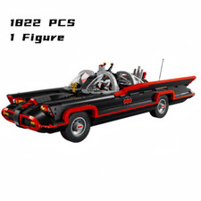NEW 1822PCS Batmobile with Minifigure Classic Bat Car Collector Display Kit
