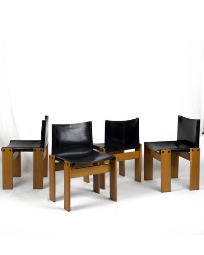 Set monk dining chairs by - set,