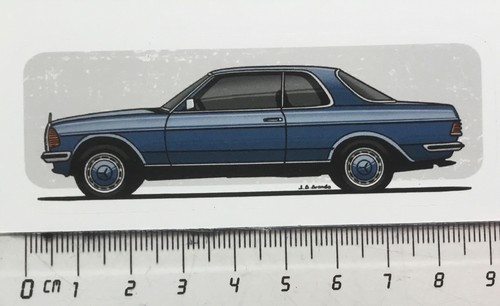 Sticker decal mercedes - mercedes, w123