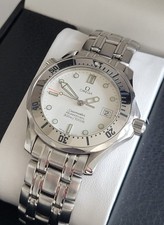 OMEGA Seamaster 300 Mens Watch Mid Size 36mm 2552.20 Quartz "POLAR DIAL" RARE