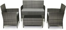 Grey rattan garden furniture - rattan,