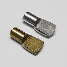  7mm Plug In Shelf Support Stud Spade for 7.5mmØ Hole E/B & N/P Bookcase Cabinet