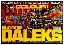 Dr Who and the Daleks Cult Movie Reproduction Poster Print Peter Cushing Retro