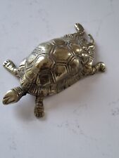 Vintage Brass Tortoise Turtle Paperweight