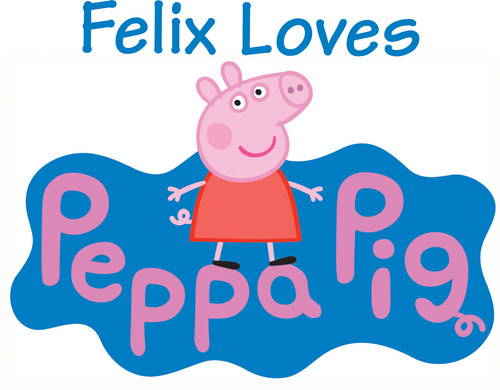 Personalised peppa pig vinyl - personalised,