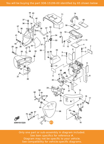 Yamaha bracket 3d8 - bracket,, 3d8-15199-00