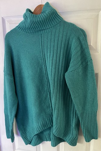 Ladies green turtleneck - turtleneck, jumper