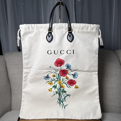 Gucci canvas tote bag - tote,
