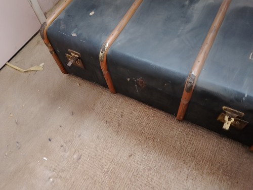 Vintage travel trunk - vintage, trunk/