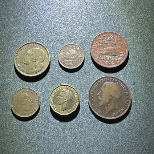 Old foreign coins nice - old,