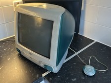 ⭐️Rare! ⭐️ Apple iMac G3 Vintage Teal Blue With Original Mouse