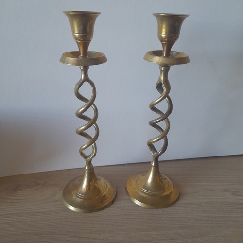 Vintage solid brass - brass, barley