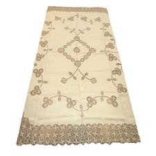 Vintage Needle Lace Tablecloth