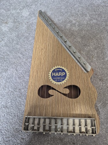 Vintage charm harp lap zither - charm,