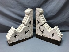 Antique VTG Pair Shabby White