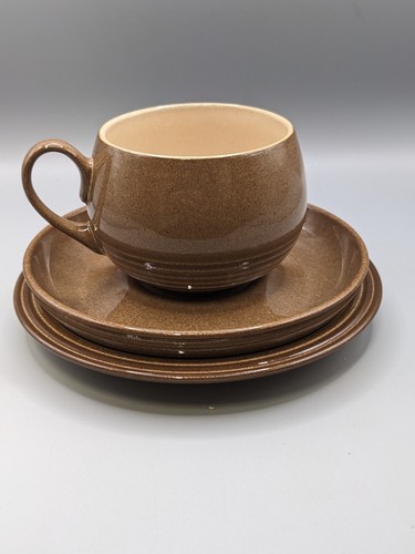 Denby pampas ridged cup - pampas, saucer