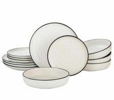 12Pc Porcelain Dinner Dinning
