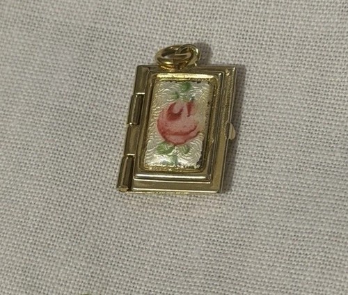 Vintage miniature book locket - miniature,