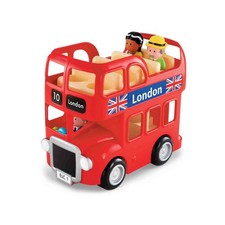 Happyland London Bus Playset Figures Toddlers Preschool Toy Vehicle Kids Gift