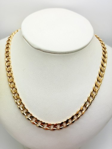 9ct yellow solid - 9ct, curb