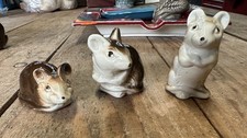 3x Poole Pottery Mice