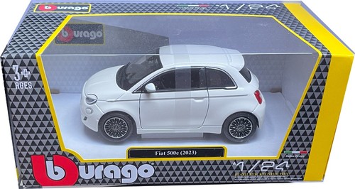 Fiat 500e 2023 white 1 - 500e, 1:24